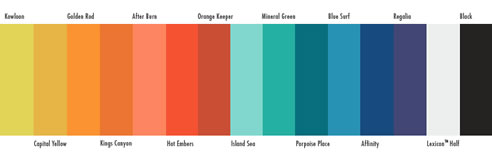 modhaus colour palette