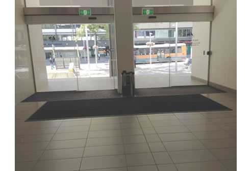 installed umbrella bagging station