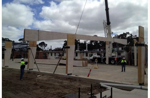 prefinished hyspan lvl portal frames