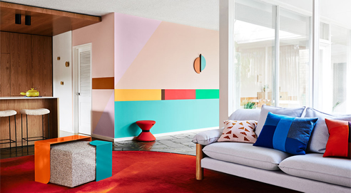 modern retro paint colours