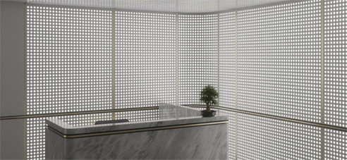 perforated panel backlit led strip lighting