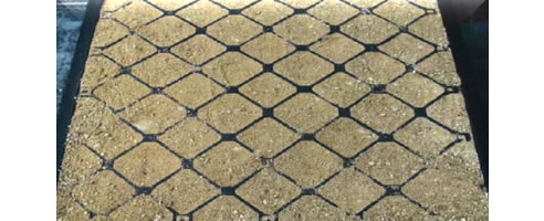 back filled permeable stable floor