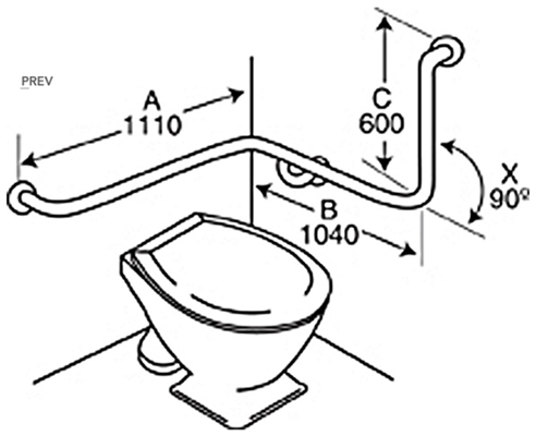 bathroom grab rail