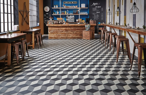 Optical illusion flooring