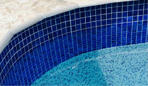 mosaic pool tiling