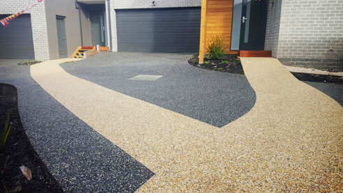 Apartment block driveway from MPS Paving
