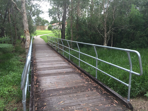 modular handrail with fastclamp connectors