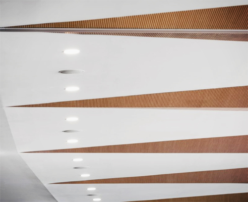 Acoustic ceiling panelling from Atkar