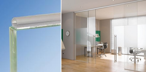 Glass Bumper Transparent Glass Door Seal