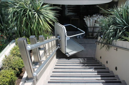 Wheelchair Curved Platform Stairlift C6