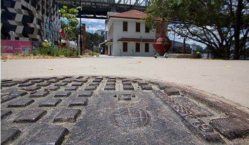 Heritage Access Covers for Howard Smith Wharves by EJ