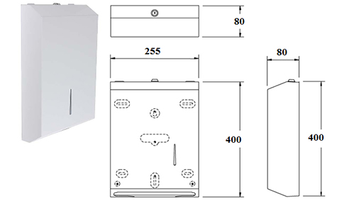 Interleaved Paper Towel Dispenser White from Star Washroom