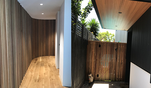 Spotted Gum Trident Cladding from Hazelwood & Hill