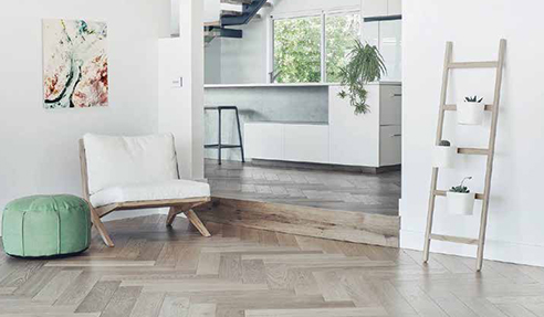 De Marqué Oak Parquetry Flooring: Chevron Pattern