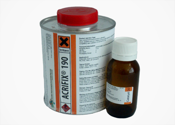 Two-Part Clear Adhesive for Acrylic - Acrifix 190 from ATA