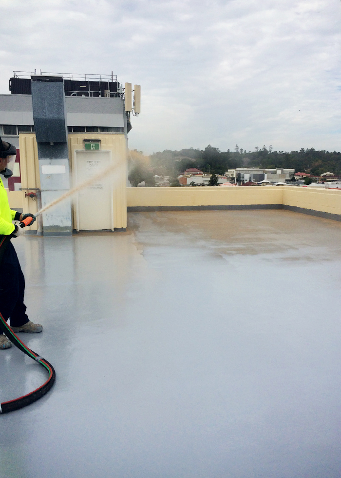 Trafficable Membrane for Ipswich Health Plaza from Bayset