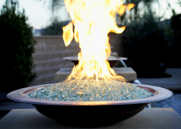 Decorative Glass for Fire Pits from Schneppa Glass