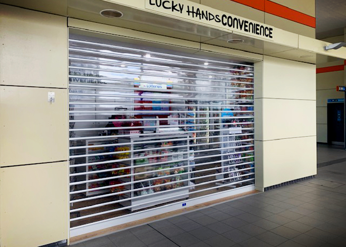 Clear Roller Shutters for Retail from Trellis Door Co