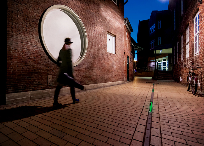 In-Ground Luminaire Strips for Elmshorn by WE-EF