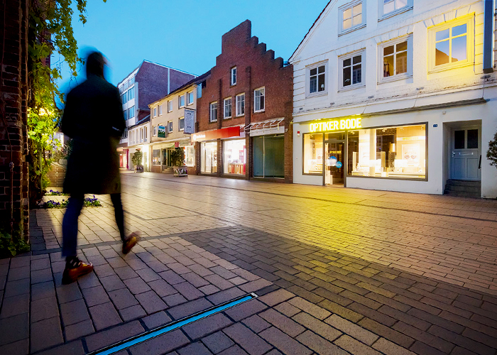 In-Ground Luminaire Strips for Elmshorn by WE-EF