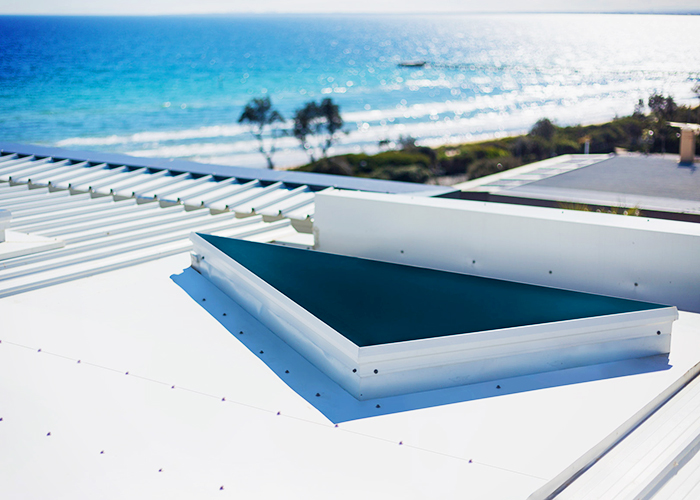 Custom-shaped Roof Windows for Modern Home by Atlite Skylights