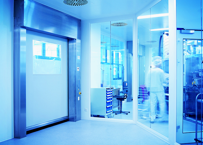 High-speed Roll Doors for Pharma Cleanrooms from DMF