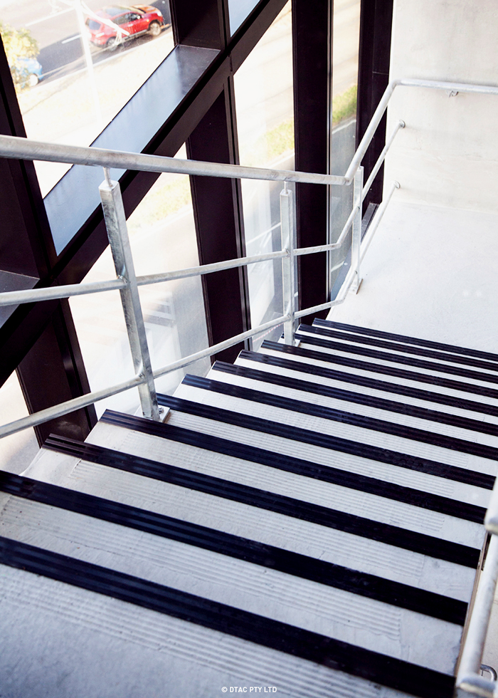 Stair Treads & Tactiles for Deakin University from DTAC