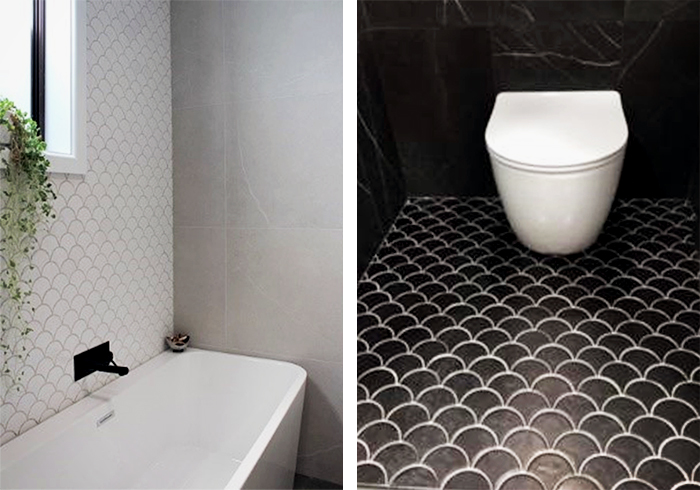 Fish Scale Wall & Floor Tiles - New Designs from MDC Mosaics