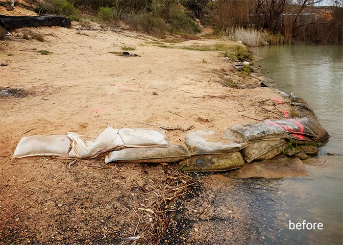 Vandal-proof Sand Containers & Erosion Mats from Polyfabrics