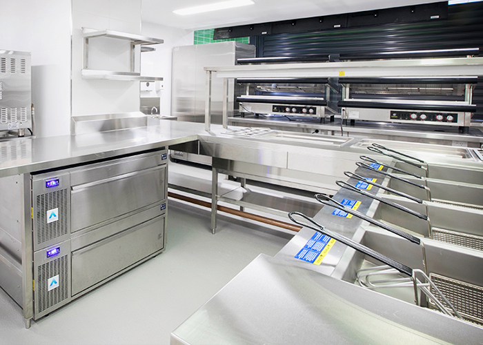 Stainless-steel Kitchen Fit-out for Bankwest Stadium by Stoddart