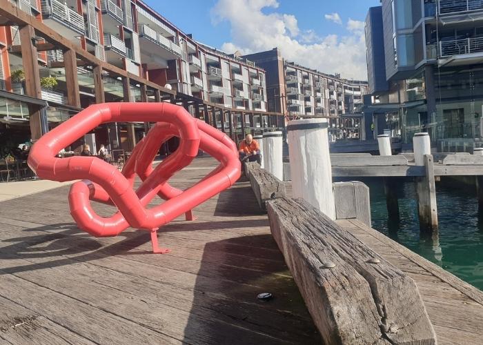 Sculptures at Walsh Bay Sydney from ArtPark