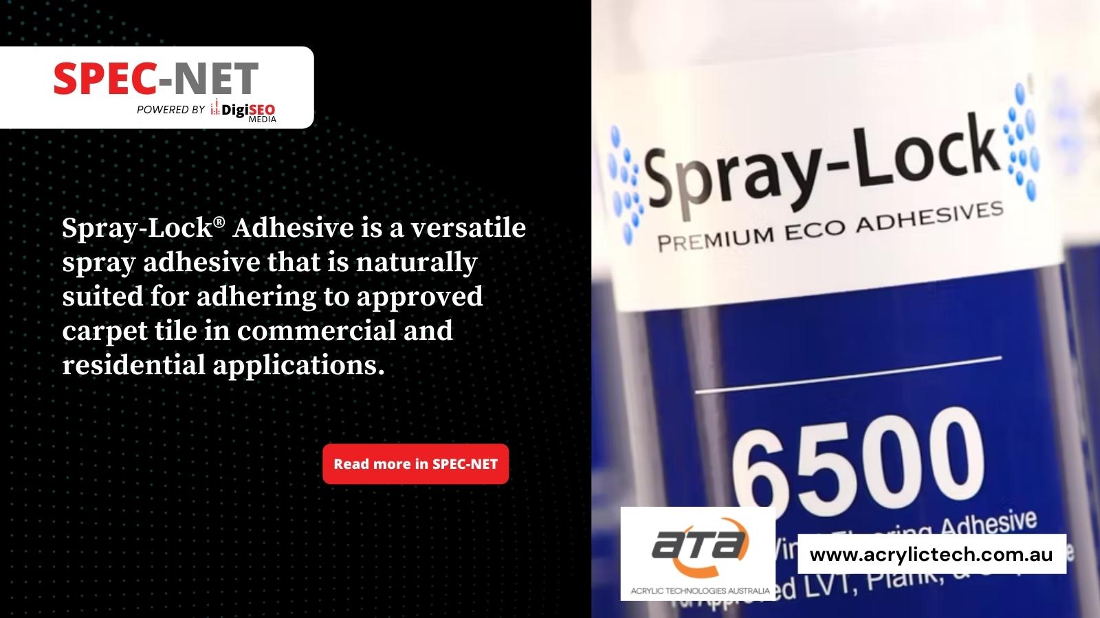 VCT - Spray-Lock Premium Eco Adhesives