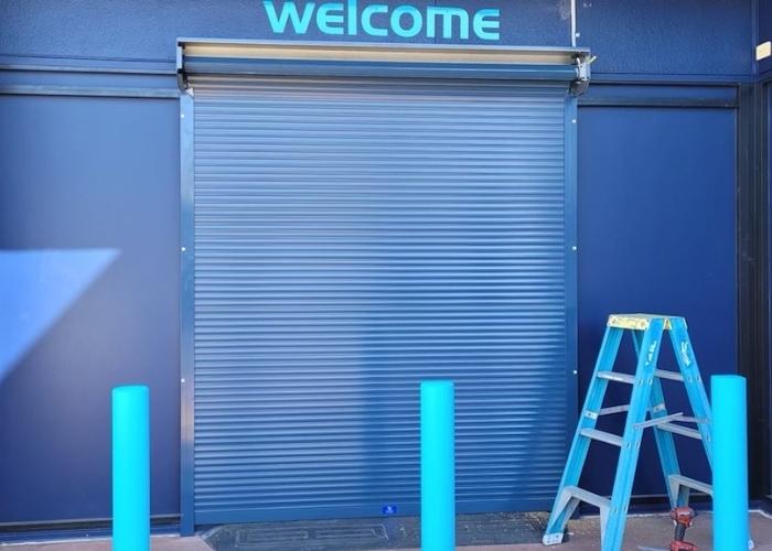 Security Roller Door Installation for Jaycar by Australian Trellis Door