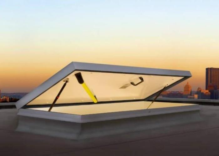 Roof Hatches With Climbing Equipment Bim Library From Gorter Hatches