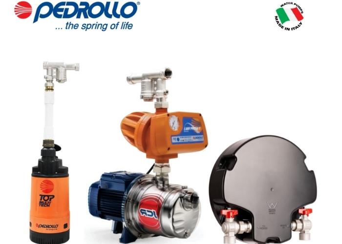 Rains or Mains Changeover Systems and Pedrollo Pumps from Maxijet