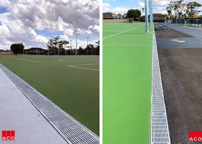 Sloped Trench Drains for Sports Facilities by ACO