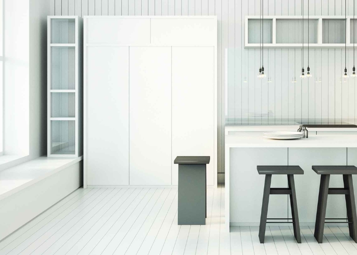 Concealed Bi-Folding Cabinet Door by Cowdroy