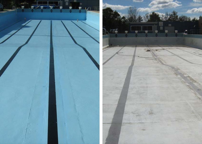 Hi Build Epoxy Coating for Olympic Pools by Hitchins Technologies