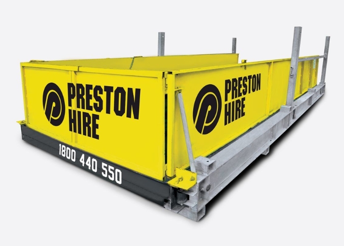 Retractable Loading Platform System for Construction Sites by Preston Hire