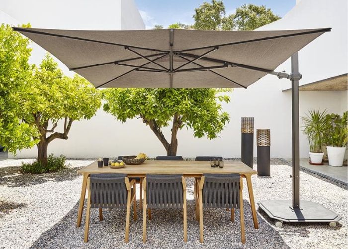 Rolling Side Pole Umbrella by Cosh Outdoor Living