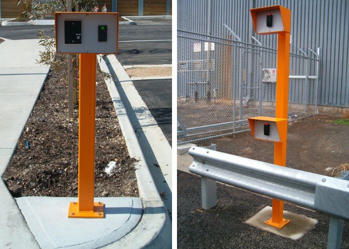 Card Reader Bollards by Magnetic Automation