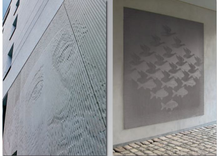 Photo Engraved Concrete by Reckli