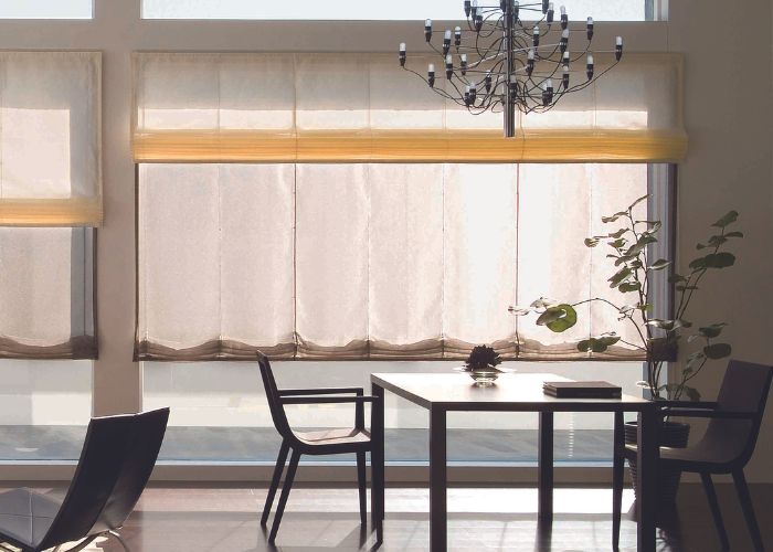 Speed Controlled Roman Blinds by TOSO Australia