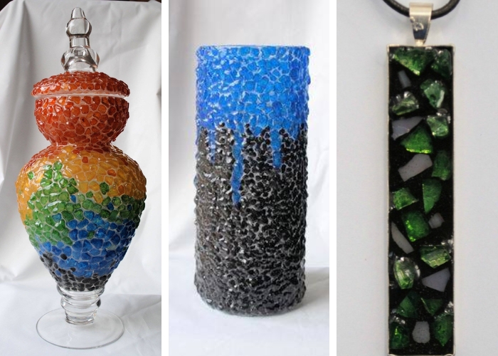 Mosaic Glass for Arts and Crafts by Schneppa Glass