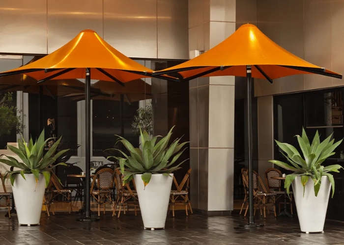 Cantilever Umbrellas for Hospitality by Instant Shade Umbrellas