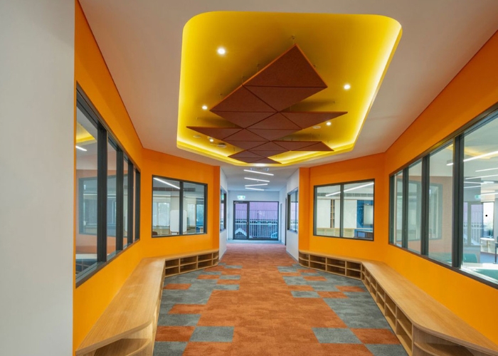 Fibre Cement Wall and Ceiling Solution for Education Facility