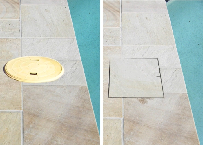 Plastic Lid Replacement for Swimming Pool Access Covers by KHD