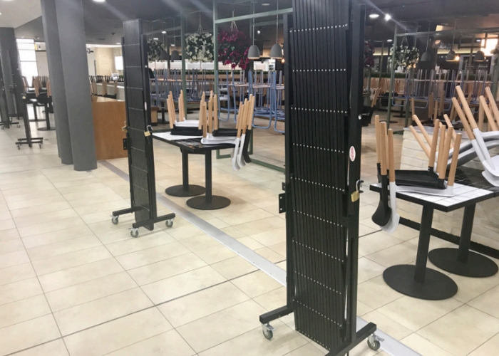 Mobile Trellis Barrier for Crowd Control by KRGS Doors