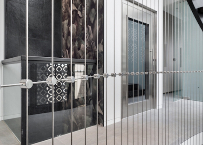 Vertical Wire Balustrades for High-Rise Projects by Miami Stainless