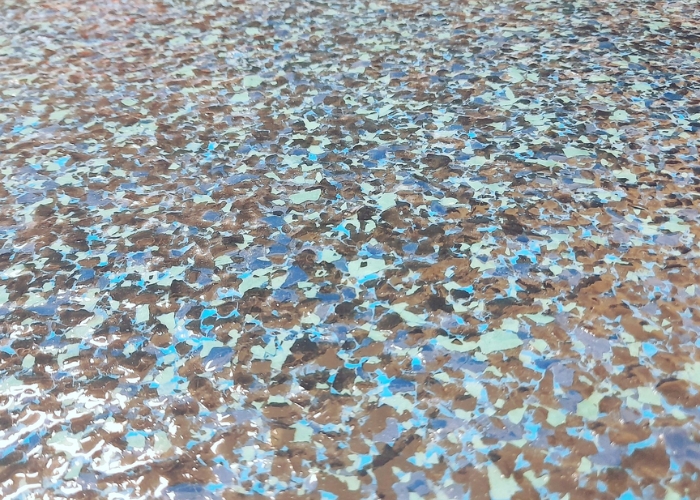 Epoxy Flake Floor for Garages by Poly-Tech